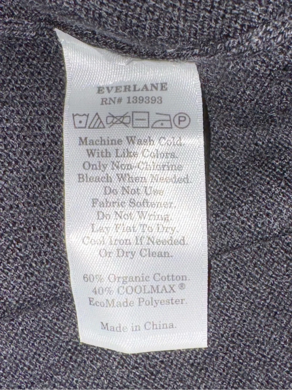 Everlane new tag